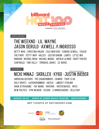 Flash Giveaway: Billboard Hot 100 Music Festival Tickets – Christina ...